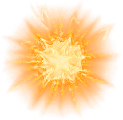 Cosmic explosion orange