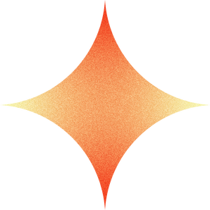 Grainy Gradient Buildable Brutalist Sparkle Star Shape